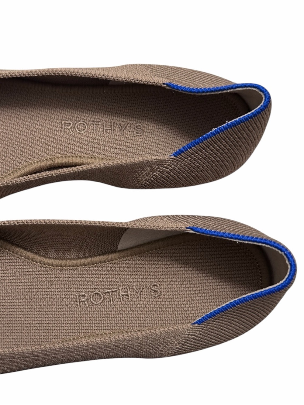 Rothy’s The Point Ballet Shoes Portobello Slip on Light Brown Flats Size 8.5 - Picture 5 of 8